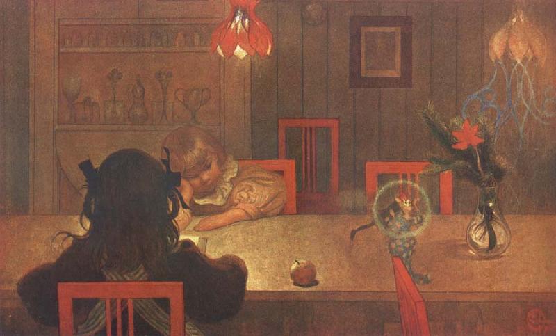 Carl Larsson Fairy Tales oil painting image